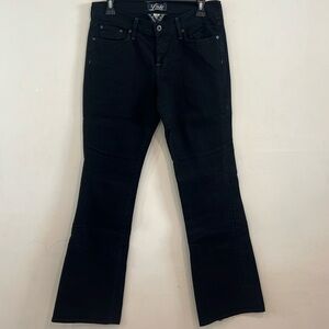 Lucky Brand Women’s Black Knox Sweet N Low Wide Leg Denim Jeans Size 6